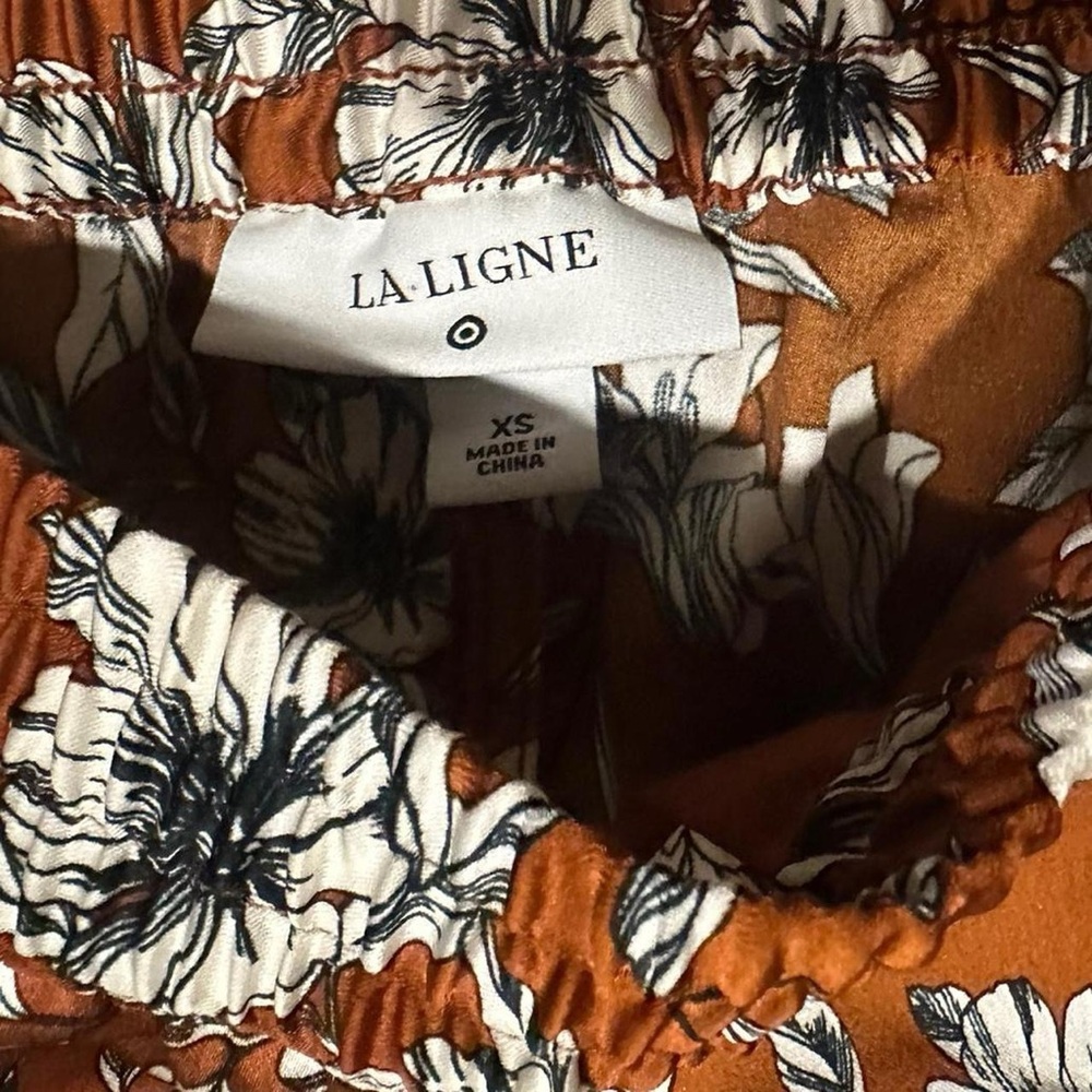 La Linge x Target Floral Print Satin Pants - Picture 4 of 4